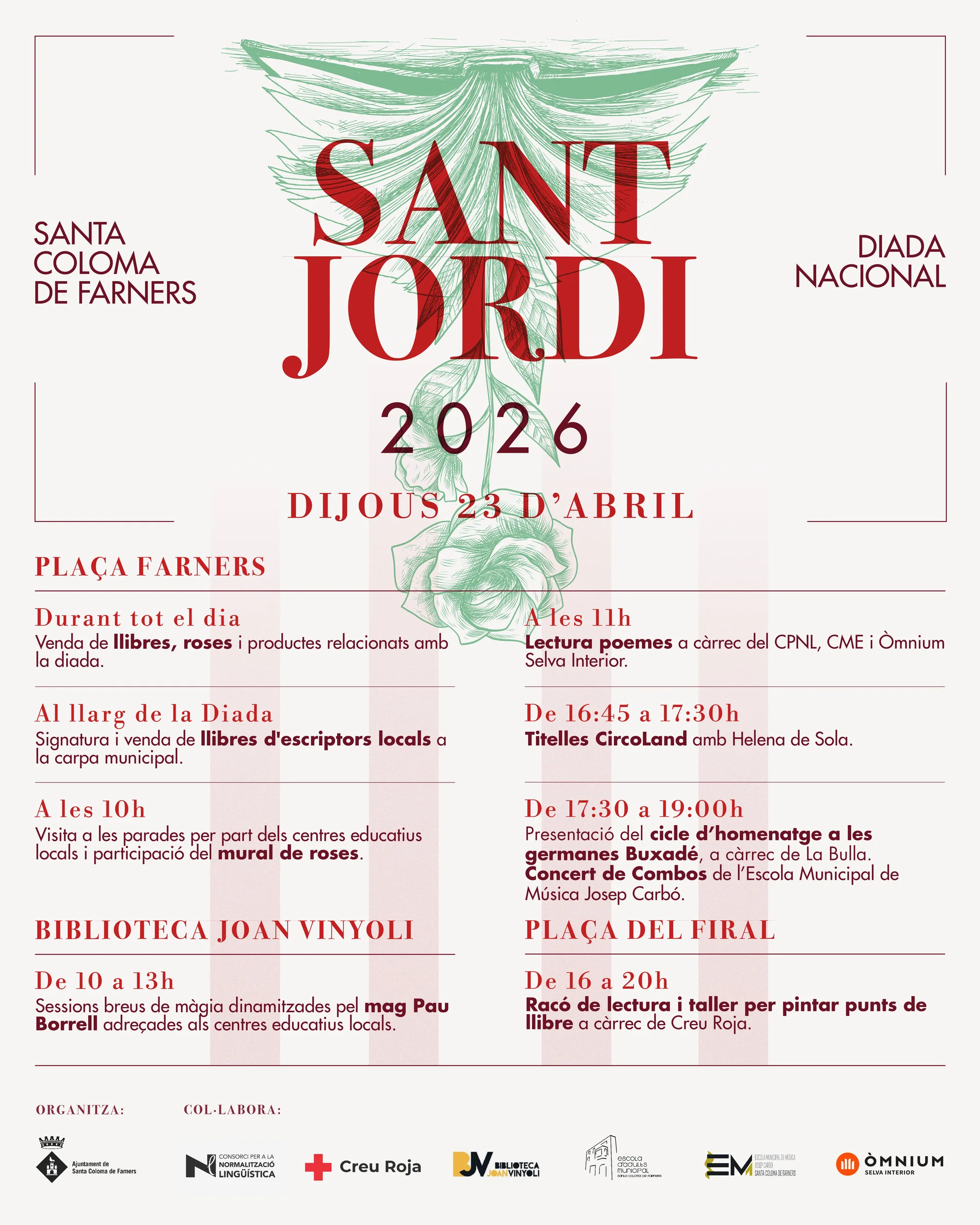 Programació Sant Jordi 2026 | © Marçal Saurina