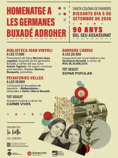 Homenatge a les germanes Buxadé Adroher