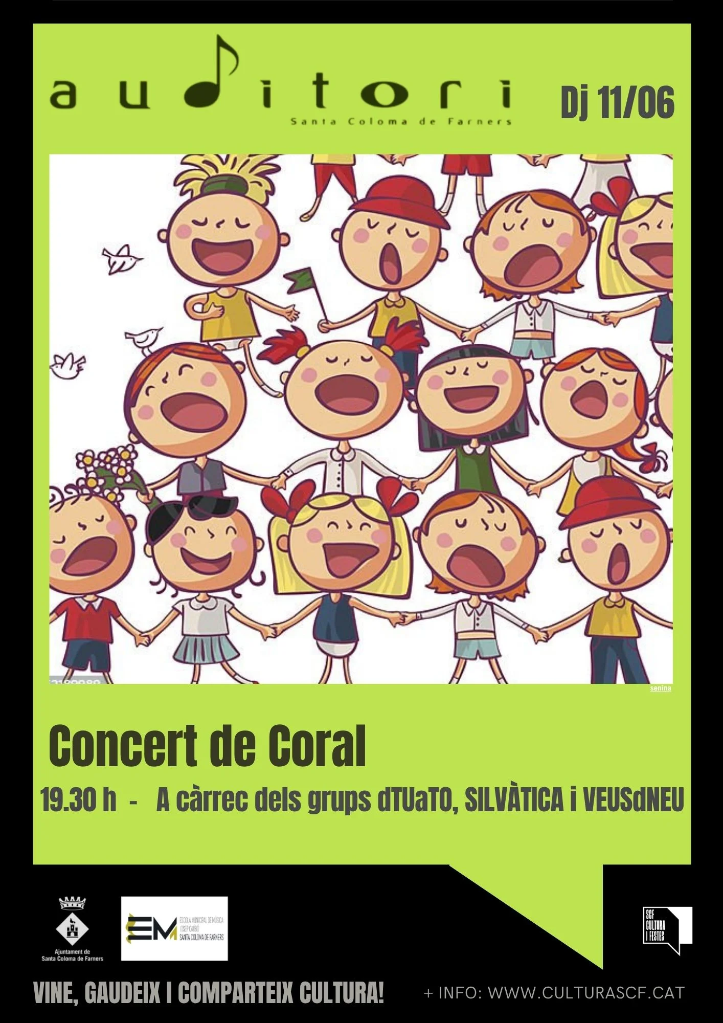 Cartell concert coral  | © Regidoria de Cultura
