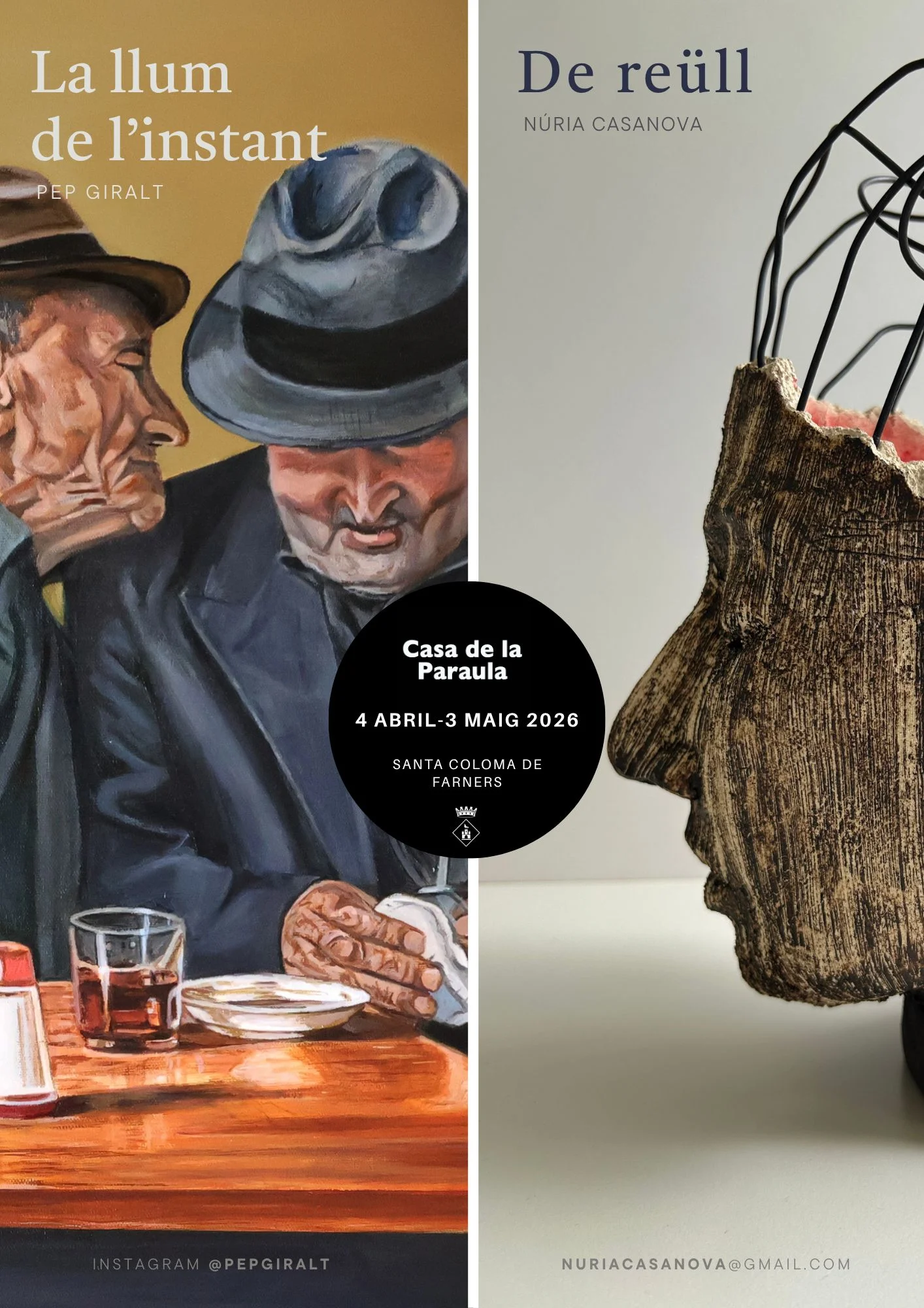Cartell exposició Pep Giralt i Núria Casanova | © Pep Giralt i Núria Casanova