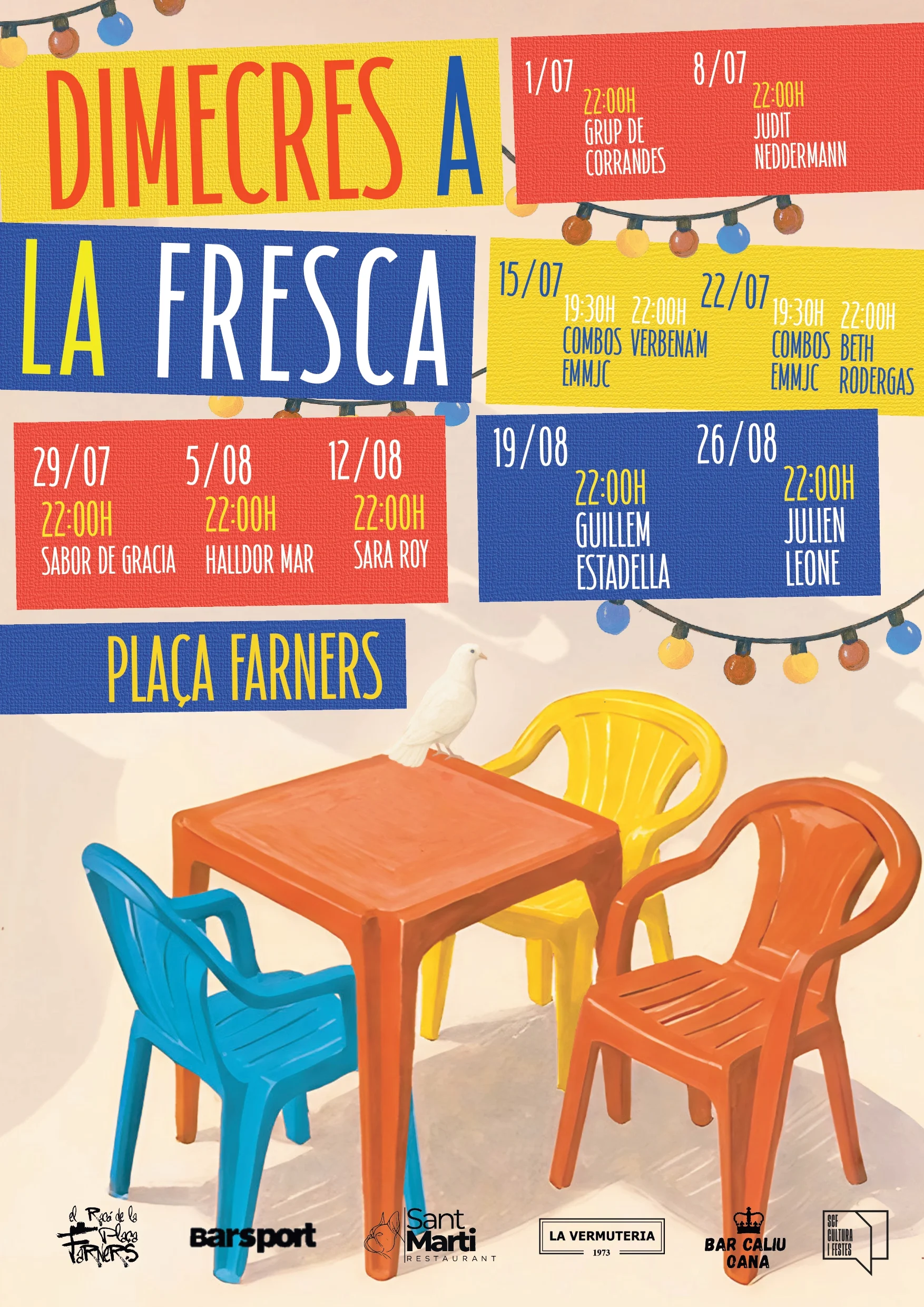cartell genèric programació dimecres al a fresca