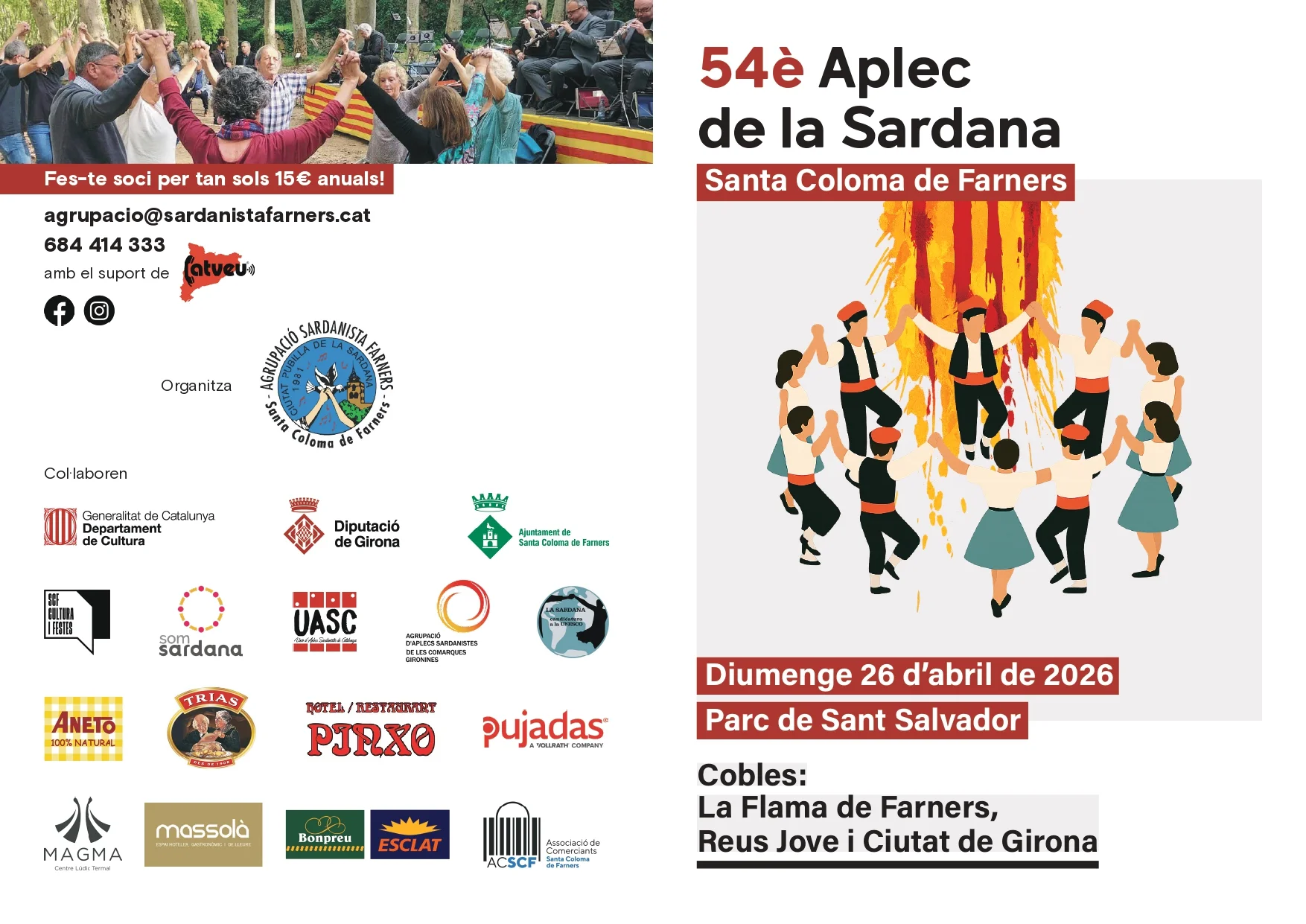 Díptic pàgina 1 | © Agrupació Sardanista