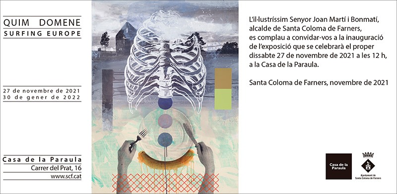 invitació exposició de Quim Domene: