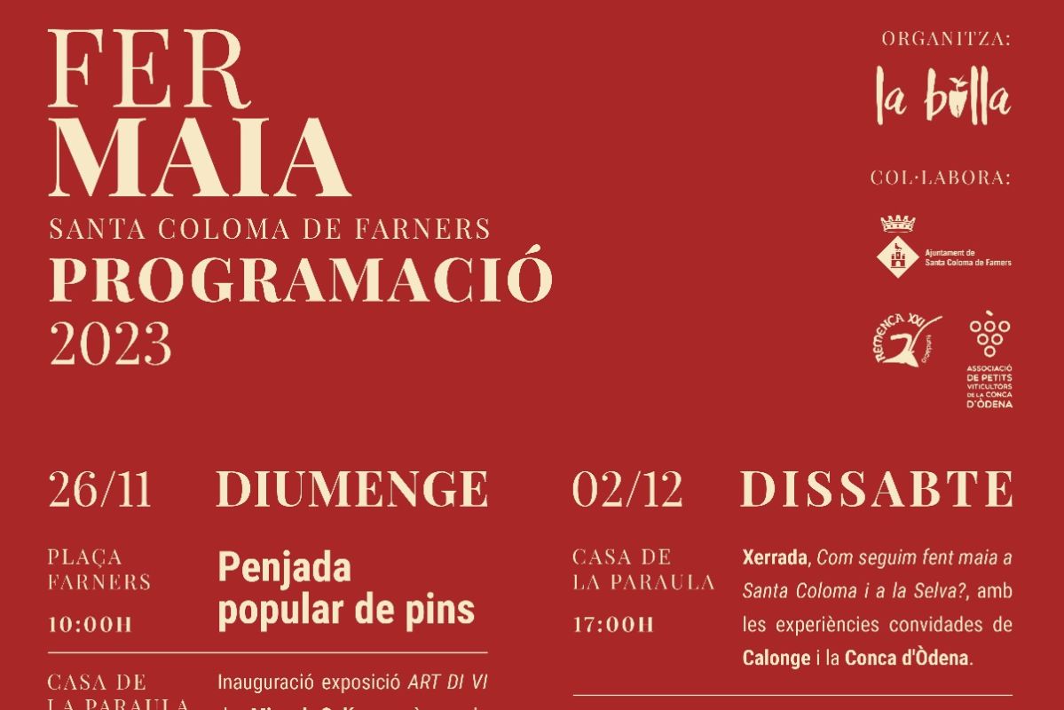 Fer Maia edició 2023 / Programació Fer Maia edició 2023 / Programació