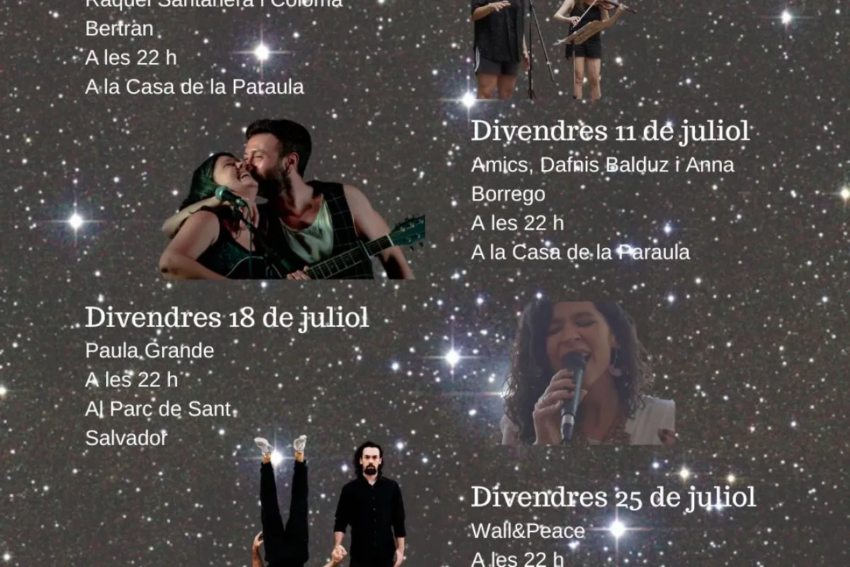 20a edició Paraules Nocturnes Santa Coloma de Farners 20a edició Paraules Nocturnes Santa Coloma de Farners