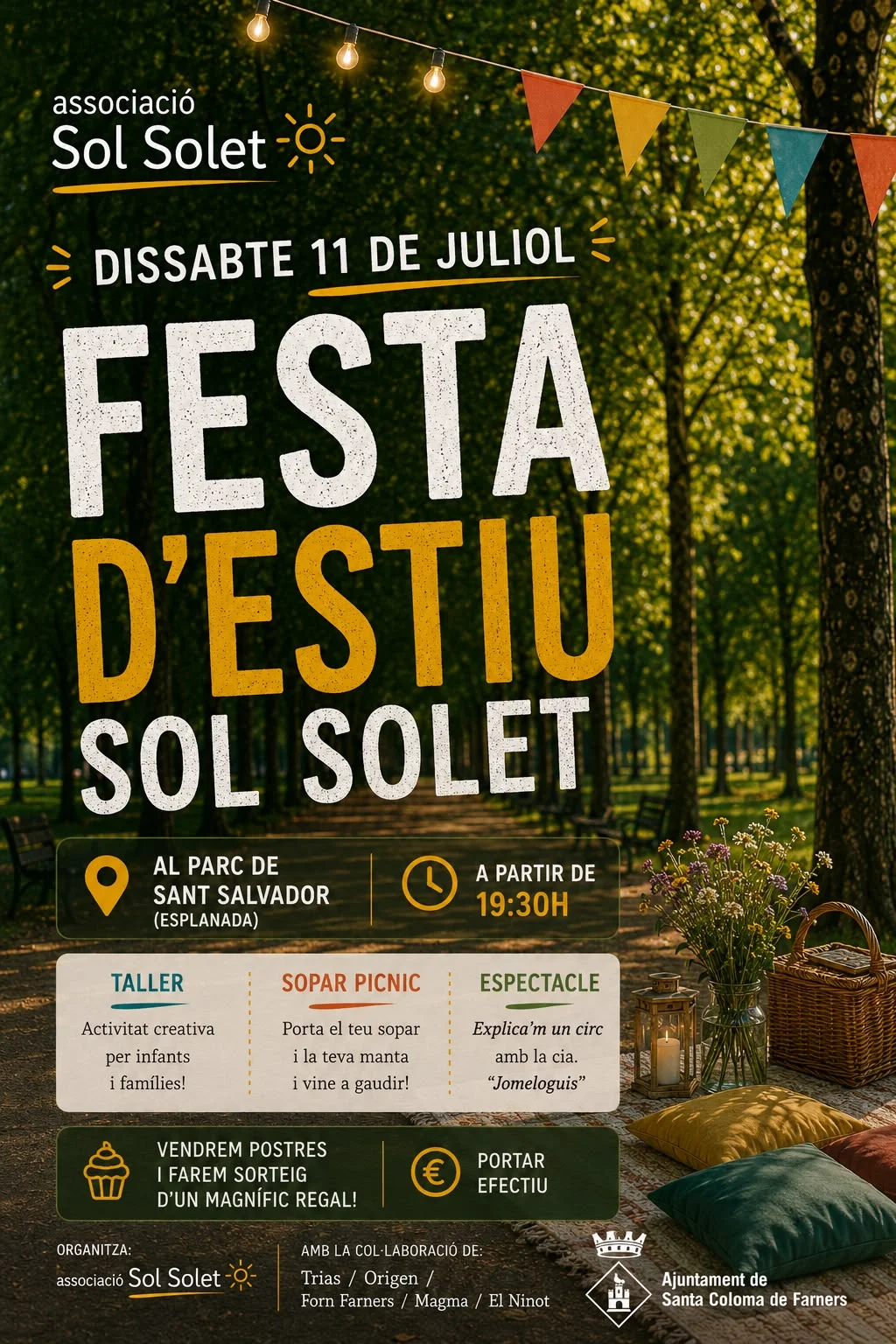 Cartell festra estiu sol solet | © Sol Solet Rialles